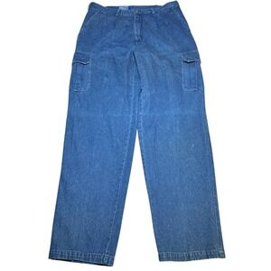 Vintage Pendleton Cargo Jeans Mens 35 (34x34) Baggy Pleated Denim Utility